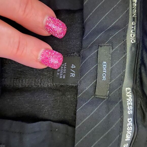 Express Design Gray Slacks Size 4 R - Picture 4 of 5